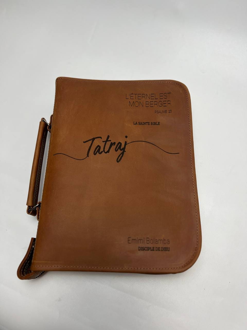 Customer photo review of Zippered Bible Cover