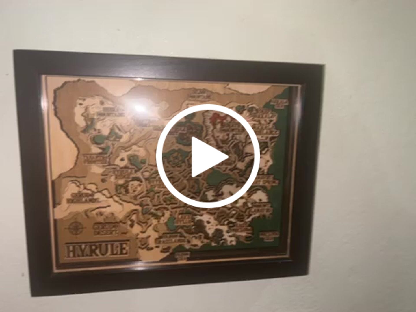 Customer video review of THE HYRULE 3D MAP