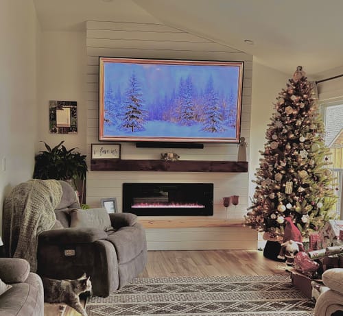 Customer photo review of Distressed Mantels