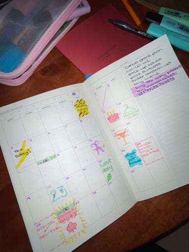 Customer photo review of Fast Brain Daily Productivity Planners - Quarterly Set