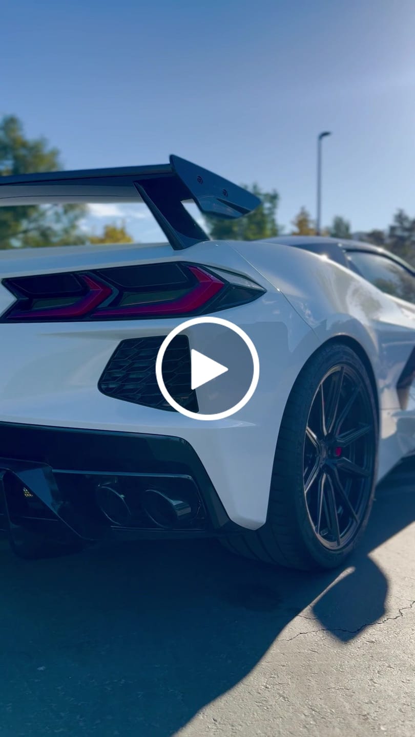 Customer video review of Chevrolet Corvette C8 Z51 Add-On Rear Diffuser Fin