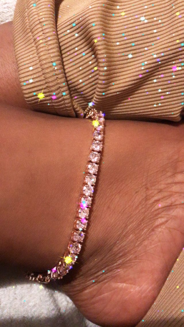 Customer photo review of LUX TENNIS ANKLET(Ships Same Day)
