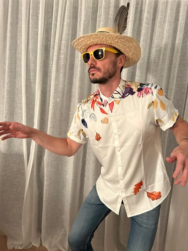 Customer photo review of Chemise à manches courtes à manches courtes pour hommes