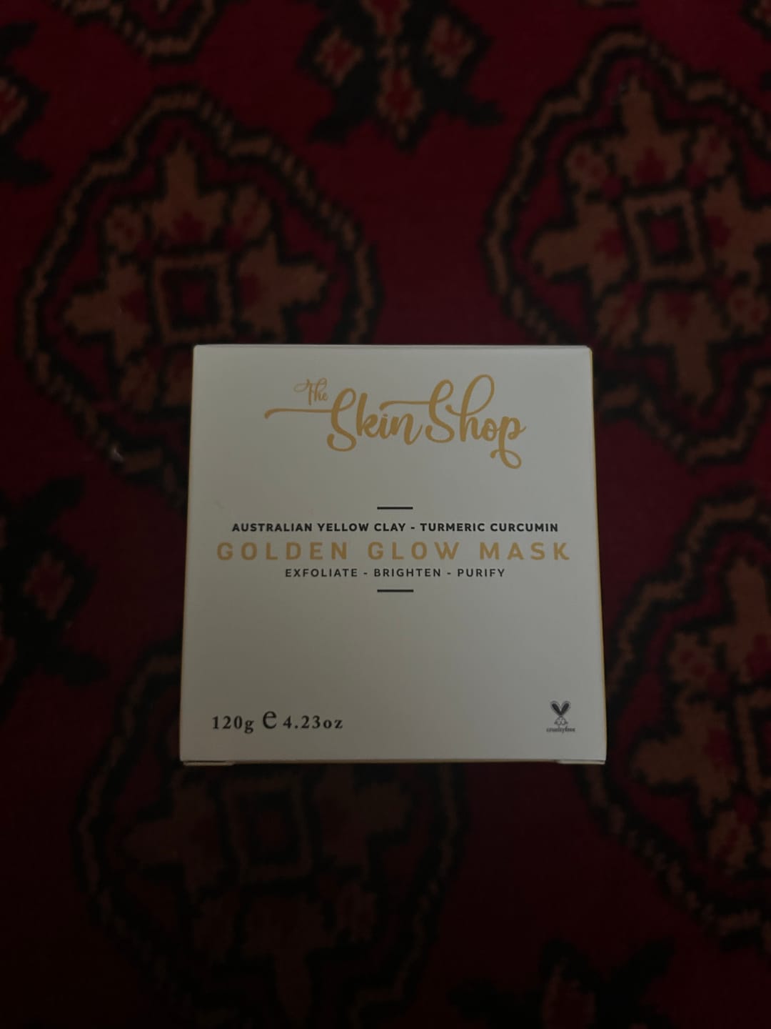 Customer photo review of Golden Glow Mask