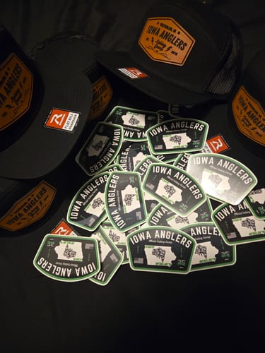 Customer photo review of Custom Leather Patch Hats Richardson 168 Laser Engraved