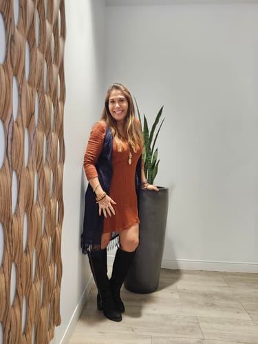 Customer photo review of DNA Taylor Brown Hazel Prescription Colored Contact Lenses