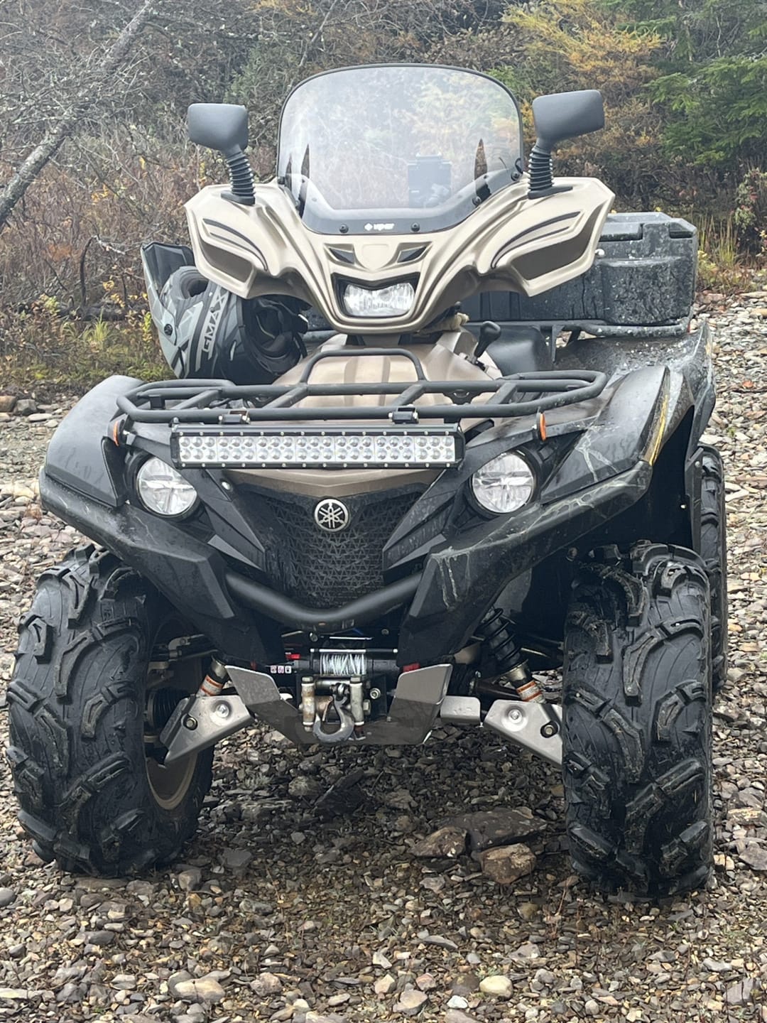 Customer photo review of Complete Aluminum Skid Plates for Yamaha Grizzly 550/700