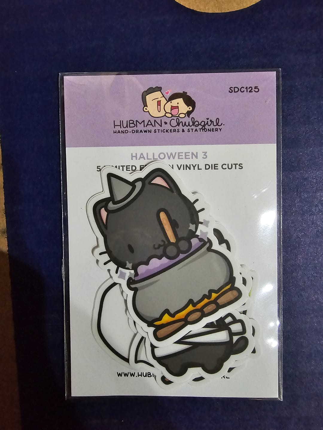 Customer photo review of Halloween 3 Die Cut Stickers (Set of 5)