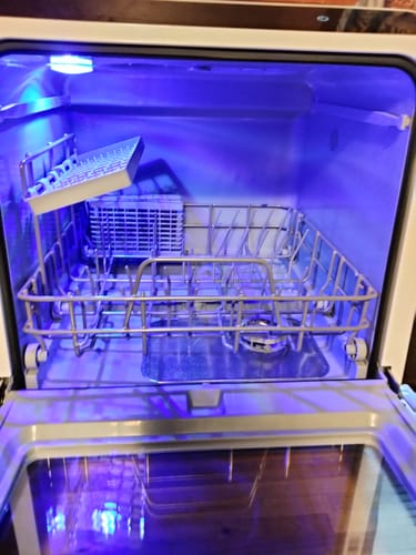 Customer photo review of HAVA R01 Compact Countertop Dishwasher