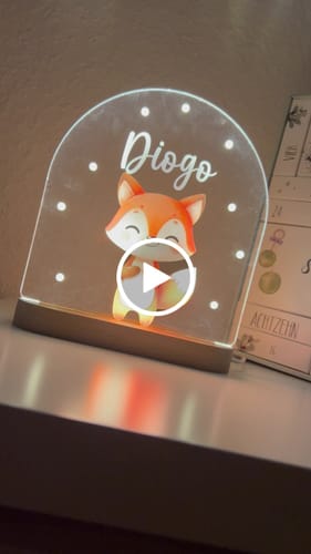Customer video review of Nachtlicht mit Lieblingstier
