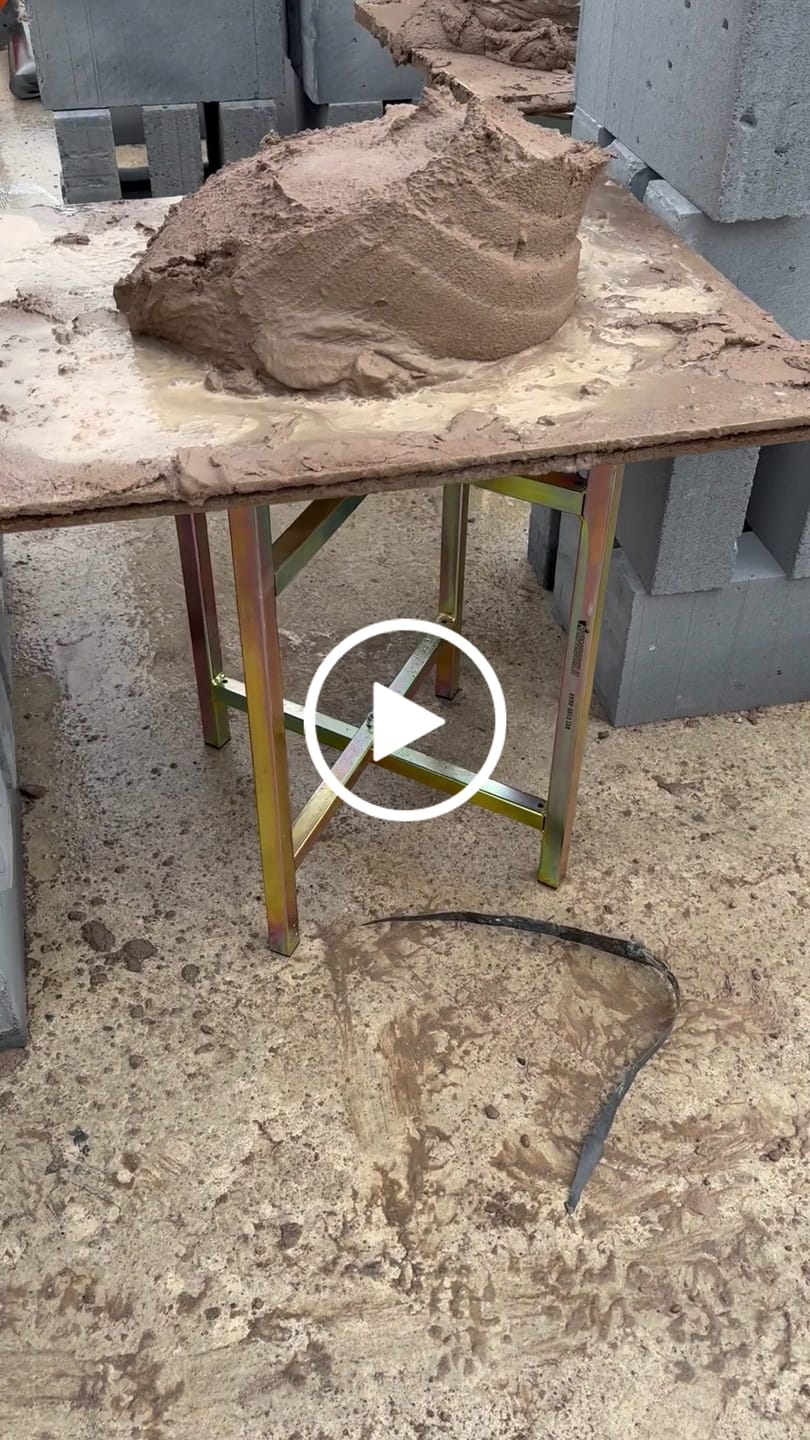 Customer video review of Zinc Plated Mortar / Spot Board Stand - without feet