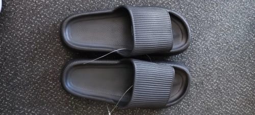R K. review of Cloud Walk Cushioned Sliders image 1 out of 1
