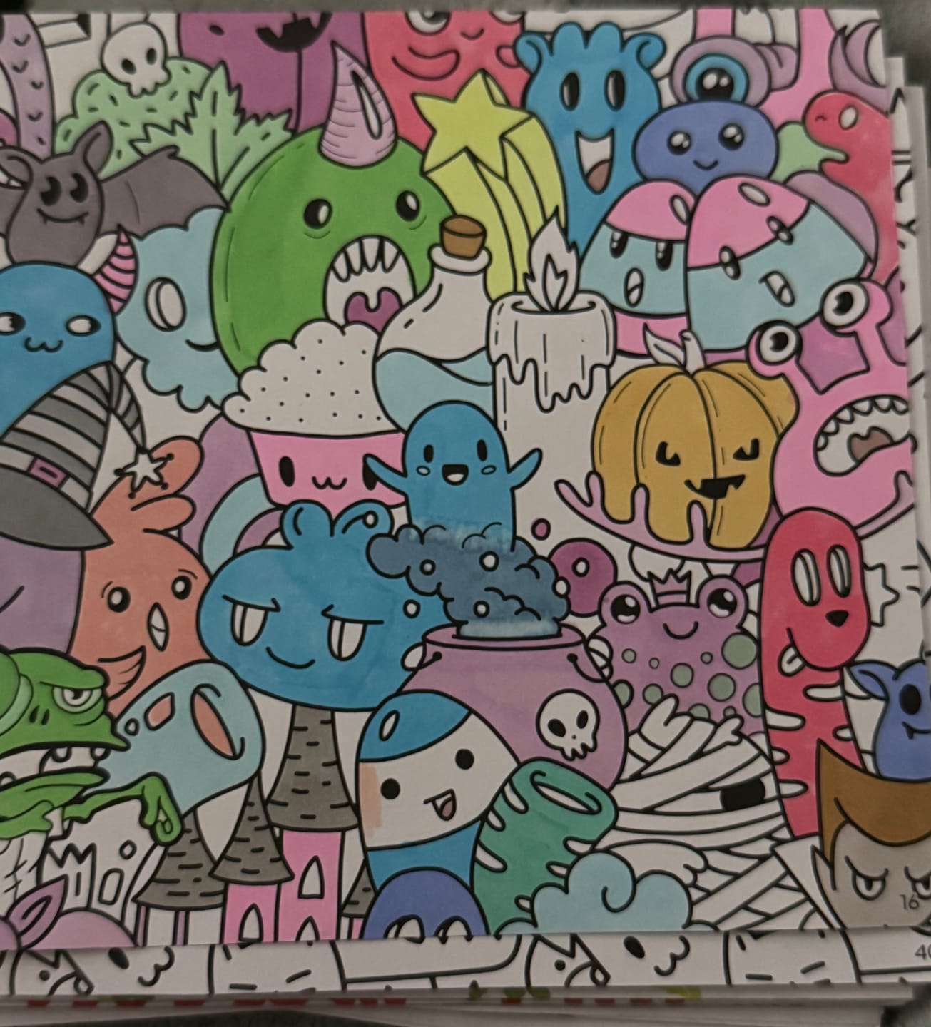 Customer photo review of Ohuhu Oahu 48 Pastel Colors Dual Tips Alcohol Art Markers, Fine & Chisel