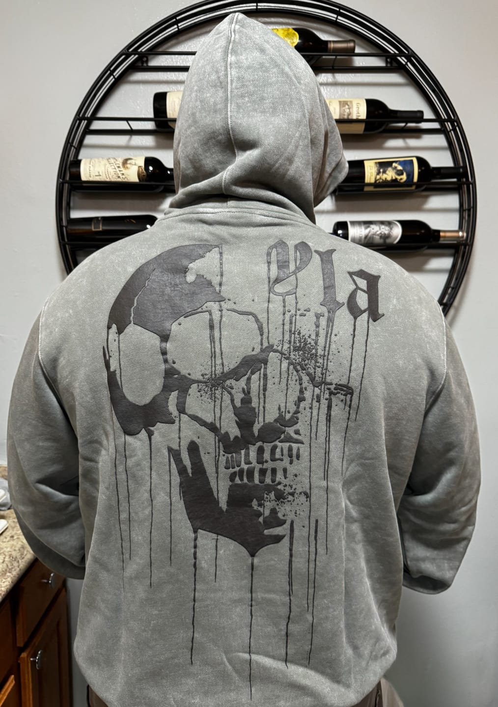 Customer photo review of 551 - Drippy Skull Hoodie