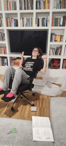 Customer photo review of Newtral NT002 Ergonomic Home Office Chair with Auto-following Lumbar Support