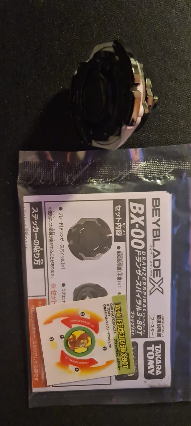 Customer photo review of [Pre-Order] Takara tomy Beyblade X BX-00 Dranzer Spiral 3-80T Black Ver