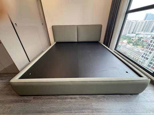 Customer photo review of Mẫu thiết kế giường bọc da - Divino