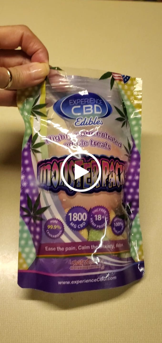 Customer video review of CBD Assorted Gummies (180mg-1800mg)