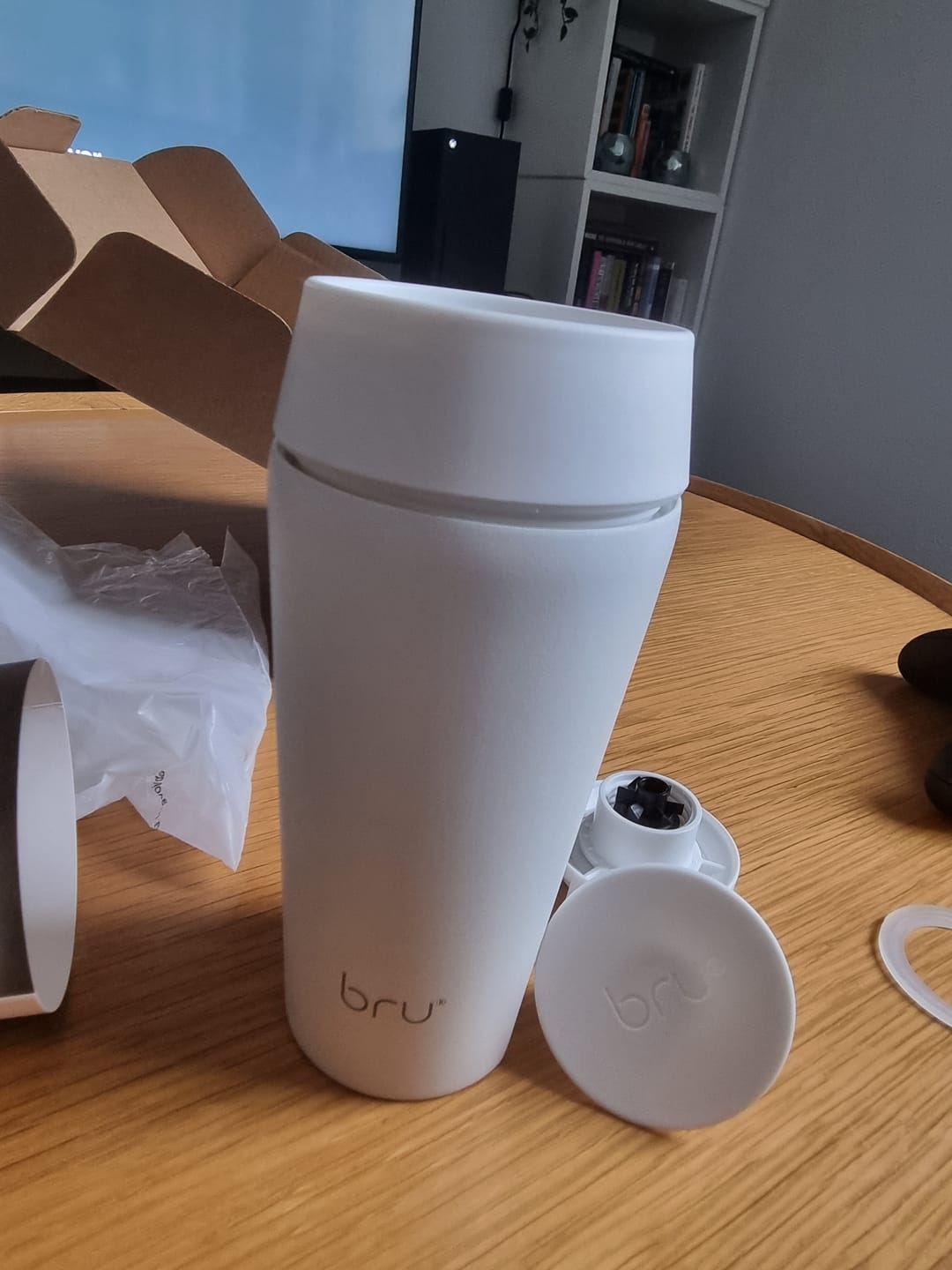 Customer photo review of bru Ceramic Travel Mug
