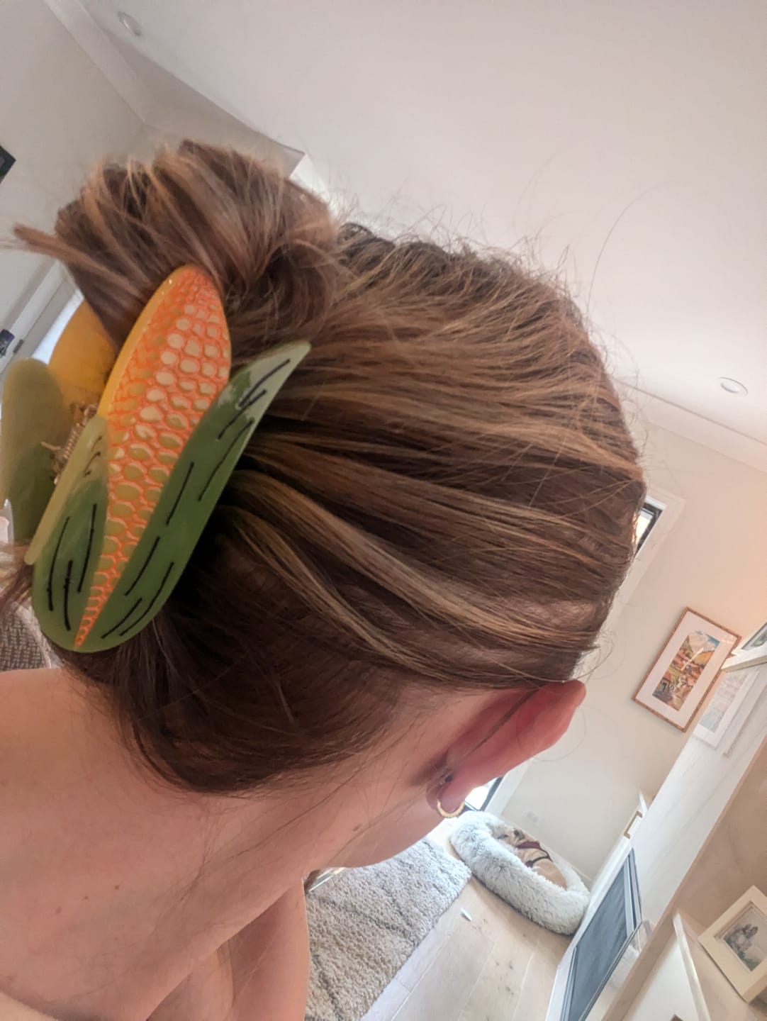 Customer photo review of Large Corn Hair Claw Clip