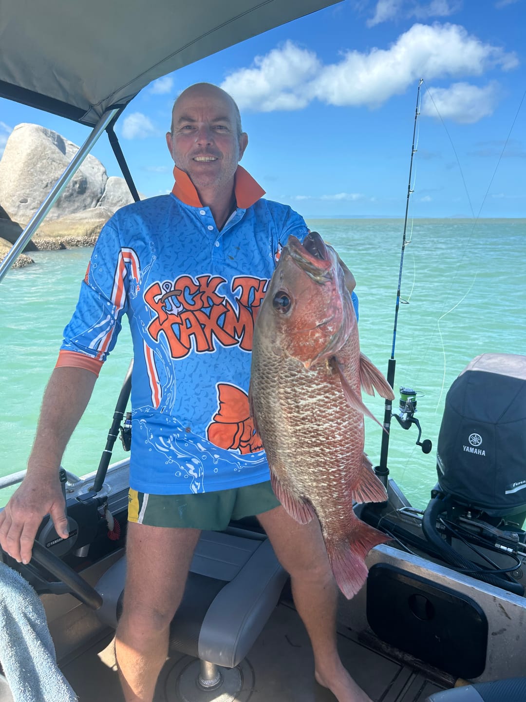Customer photo review of TAXING BEERS Fishing Jersey