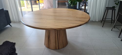 Customer photo review of Onslow 160cm Dining Table in Wormy Chestnut