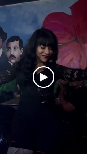 Customer video review of Milani Black Long Sleeve Lace Crochet Jumpsuit