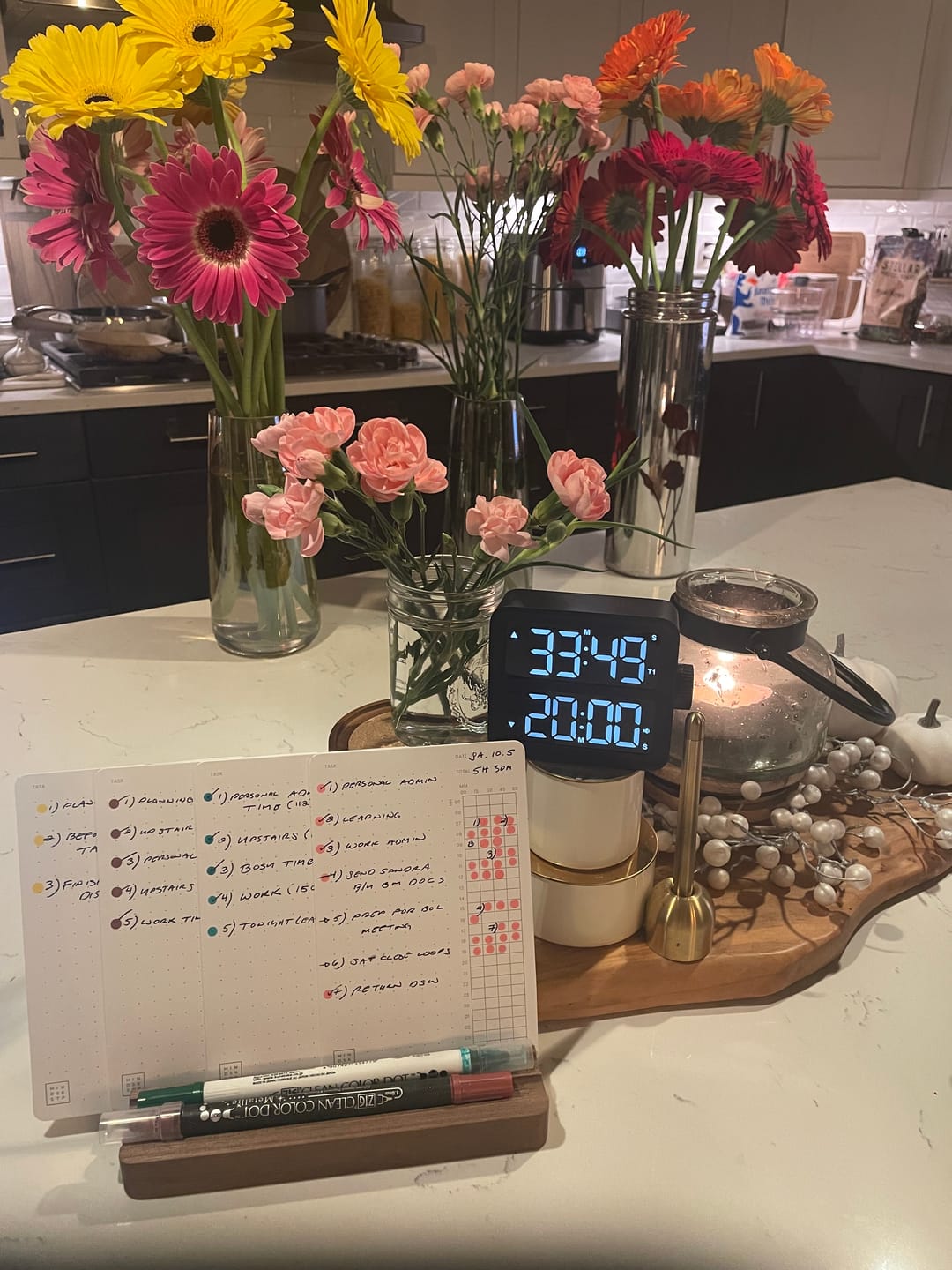 Customer photo review of Task & Time Cards