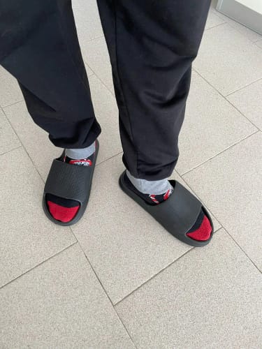 R E. review of Cloud Walk Cushioned Sliders image 1 out of 1