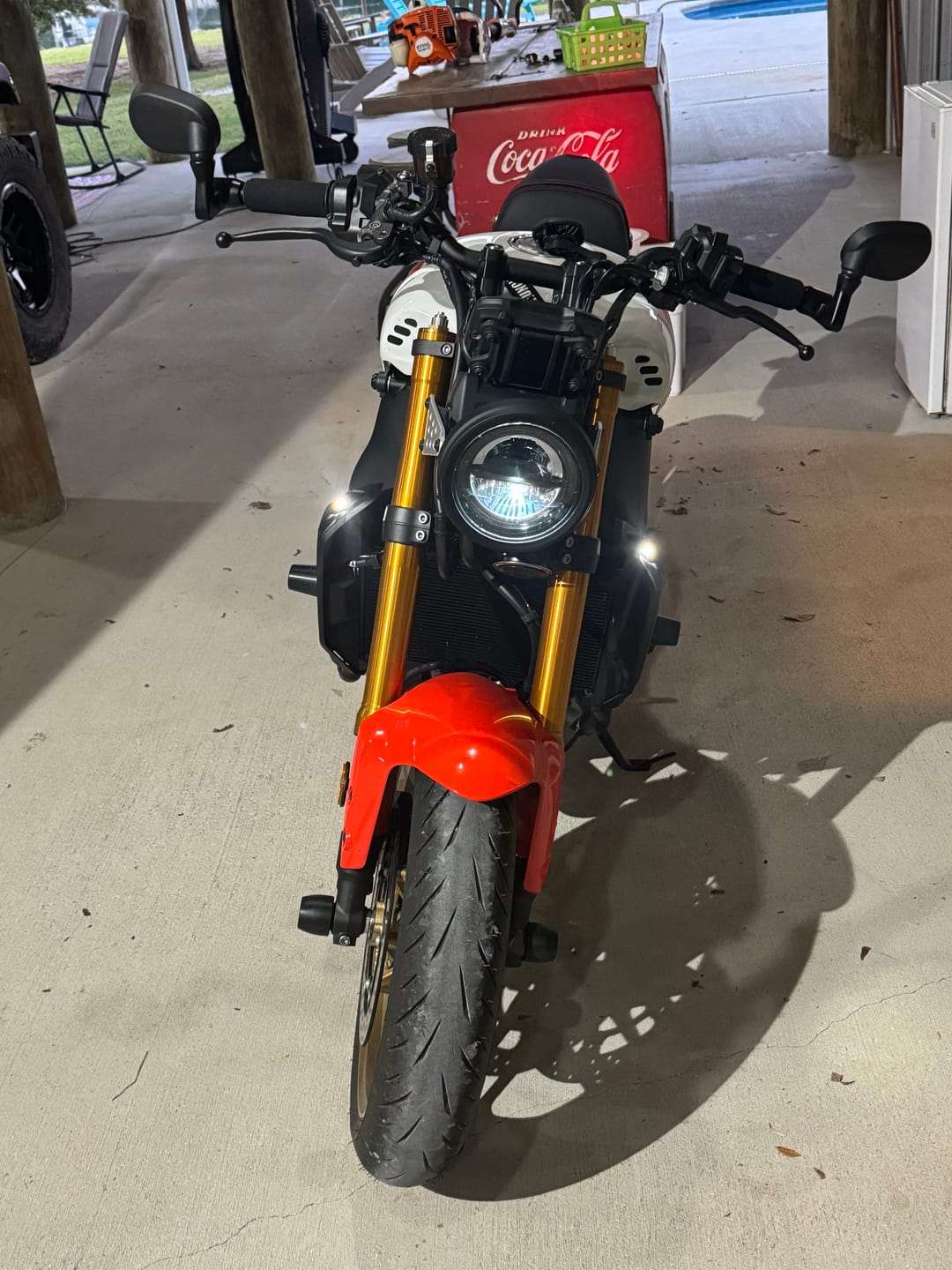 Customer photo review of Yamaha XSR900 Front Machined Turn Signal Plate Adapter Kits 2022+