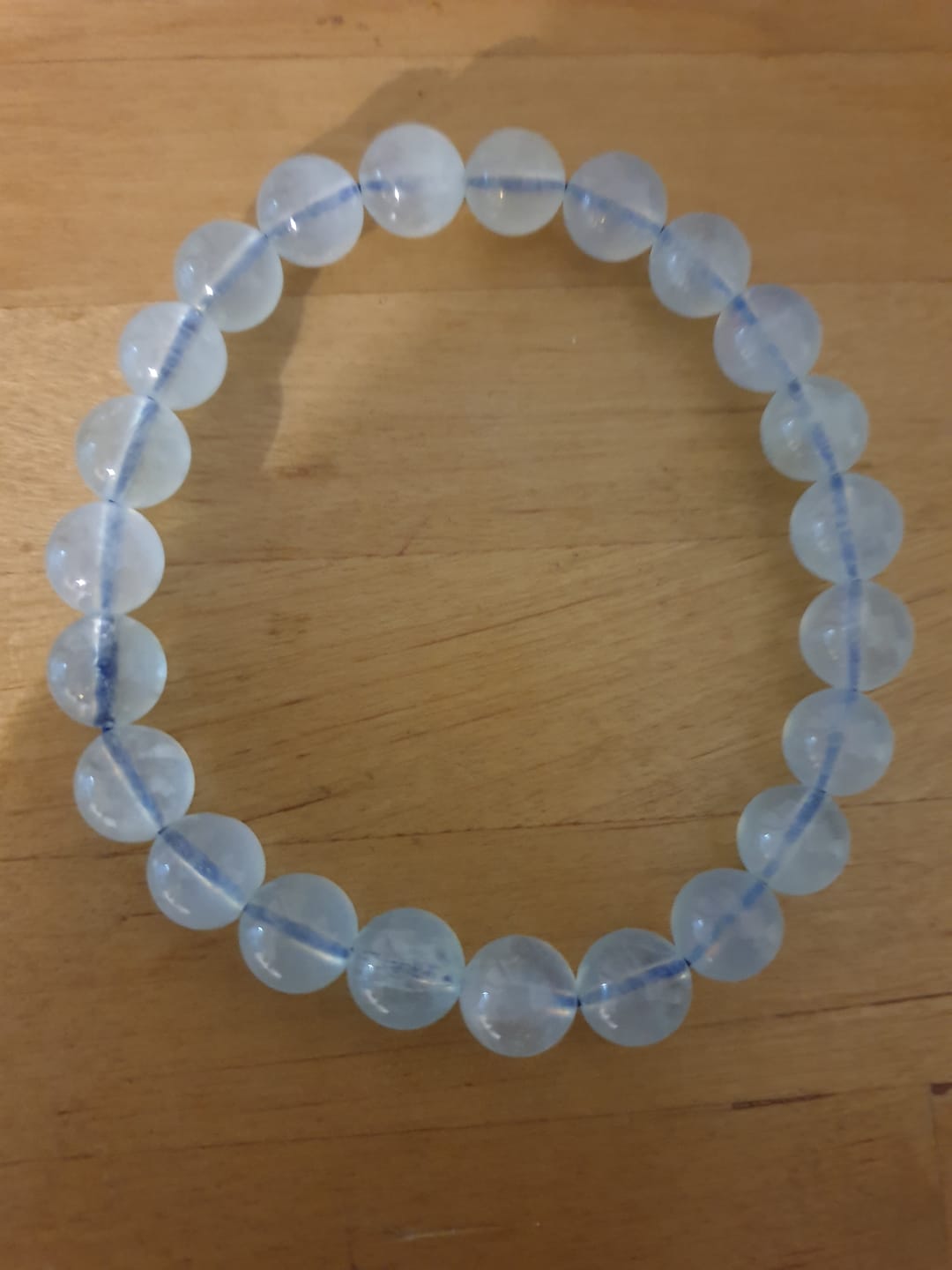 Customer photo review of Bracelet "Bonheur" en Aigue-Marine