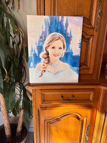 Customer photo review of "Frozen Enchantment" Paint by Numbers Kit