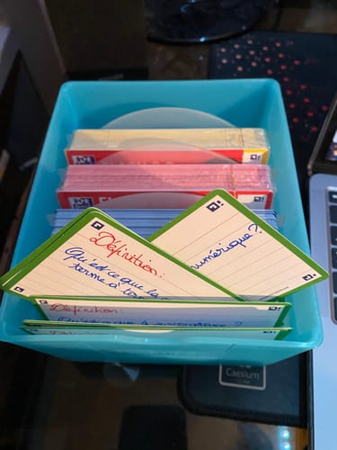Avis photo d'un client sur Flashcards FLASH 2.0 OXFORD # 80 cartes 7,5 x 12,5 cm - ligné