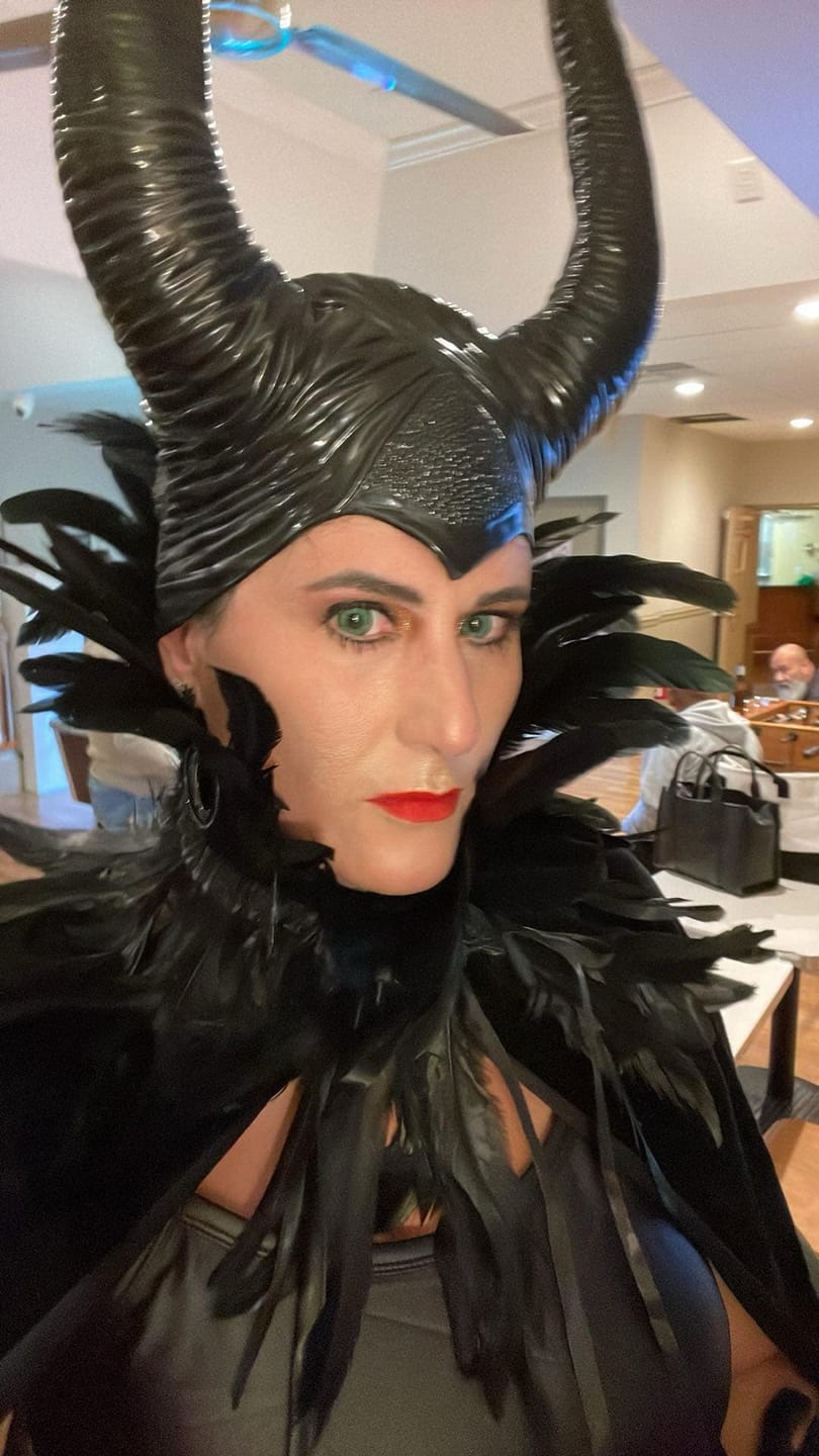 Customer photo review of Vega Bright Forest Green Prescription Colored Contact Lenses