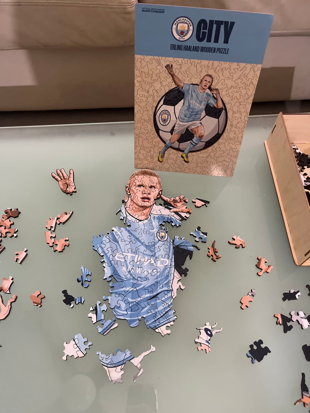 Customer photo review of Erling Haaland - Wooden Puzzle