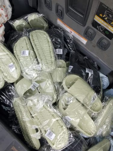 K Y. review of Cloud Walk Cushioned Sliders image 1 out of 1