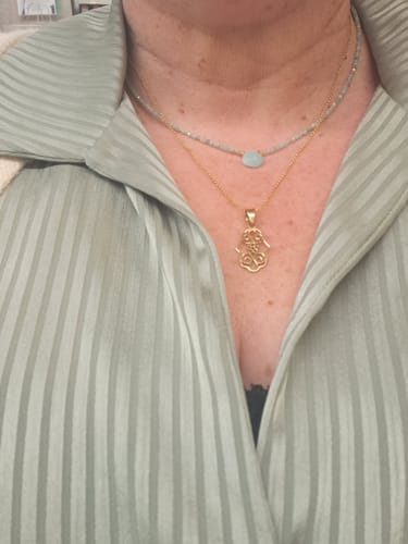 Customer photo review of שרשרת חמסה פיליגרן