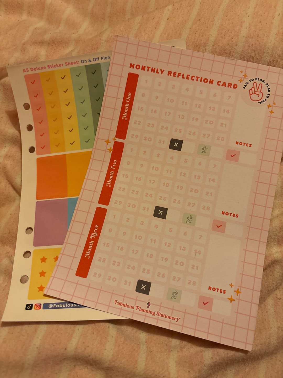 Customer photo review of 3 Month Reflection Slide Card