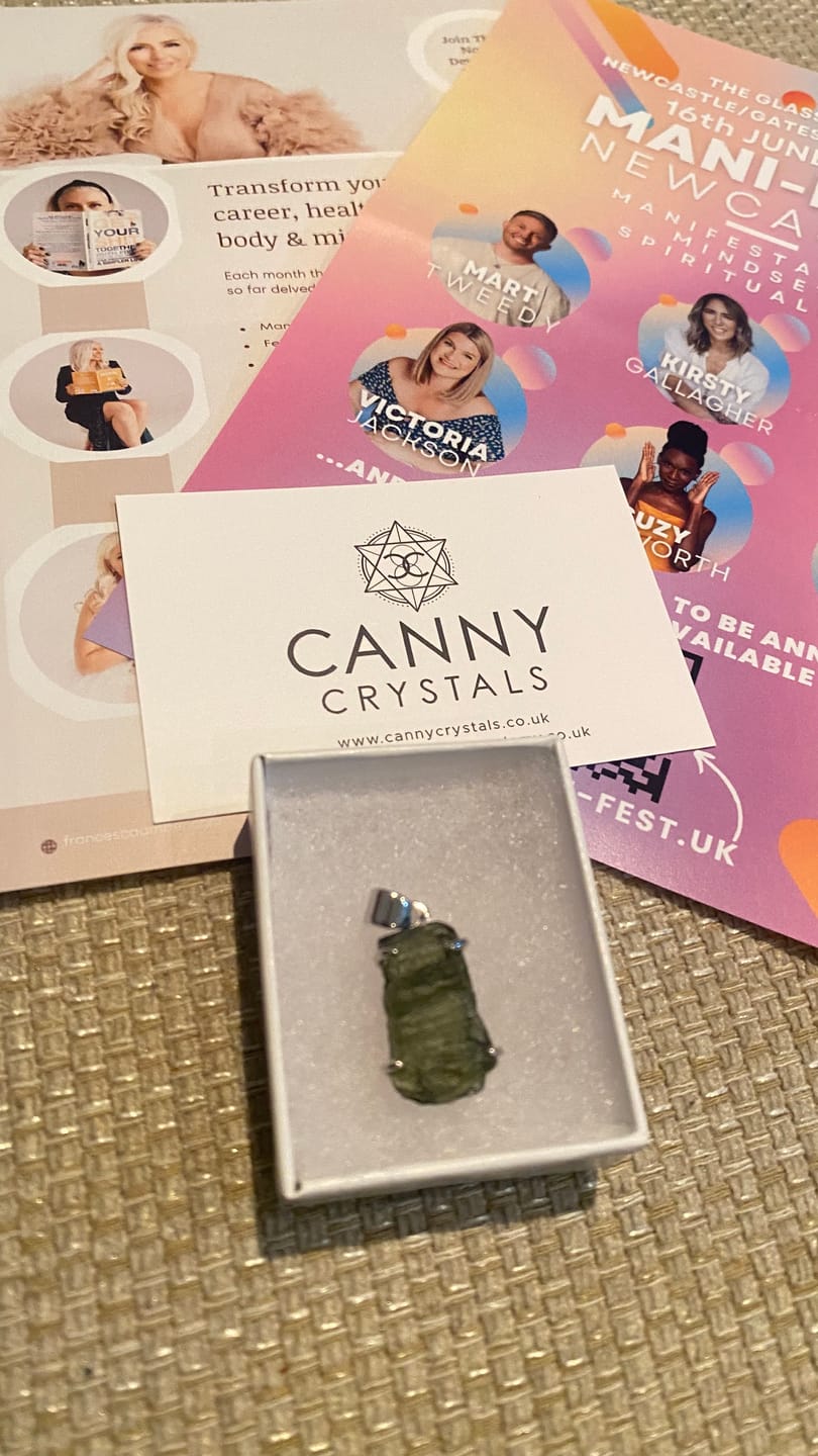 Customer photo review of Moldavite - Rough necklace pendant