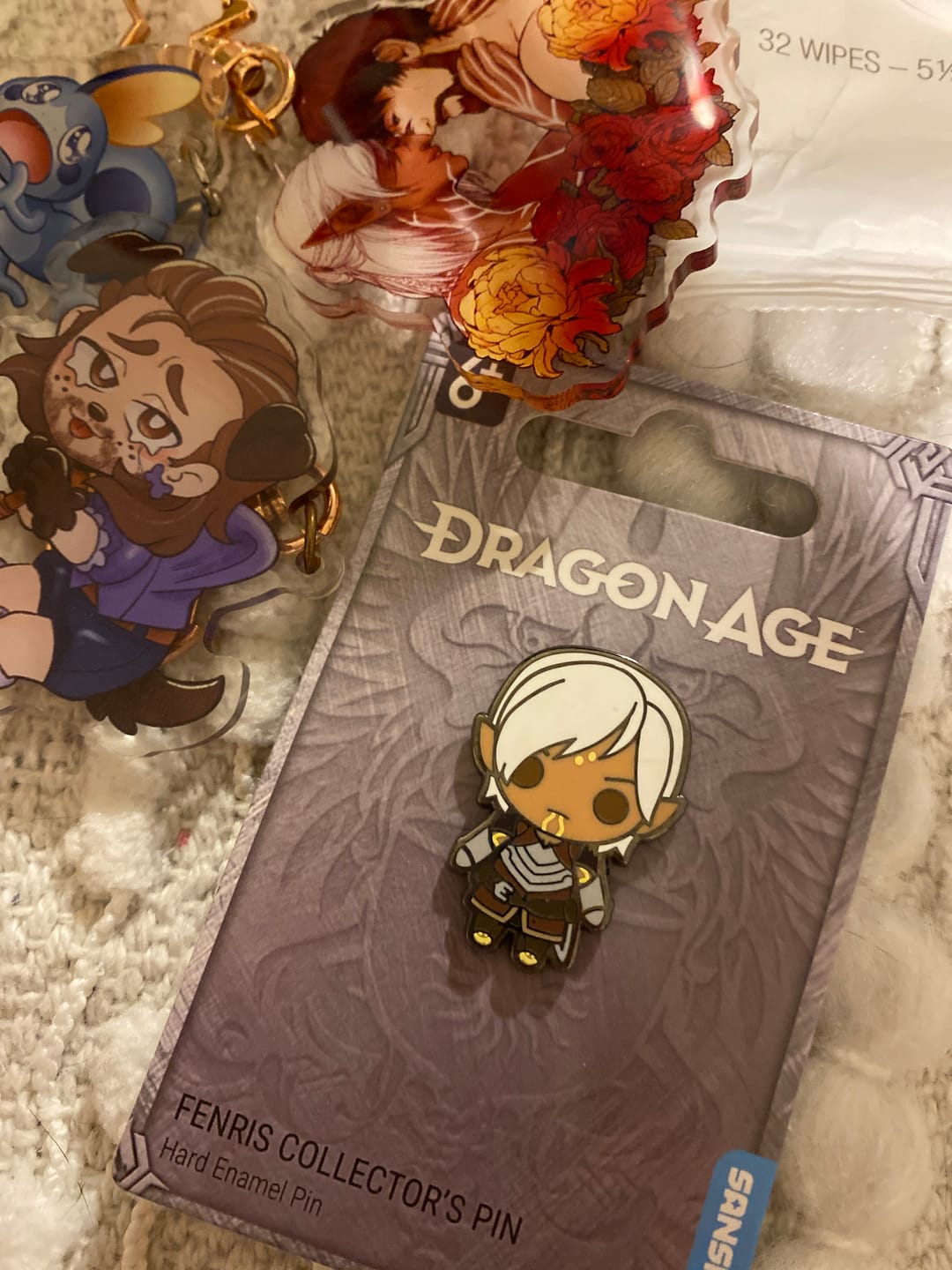 Customer photo review of Dragon Age - Fenris Collector's Pin