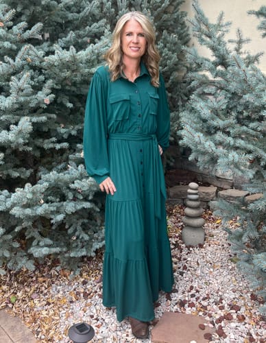 Customer photo review of Brigitte Brianna La La Maxi Dress