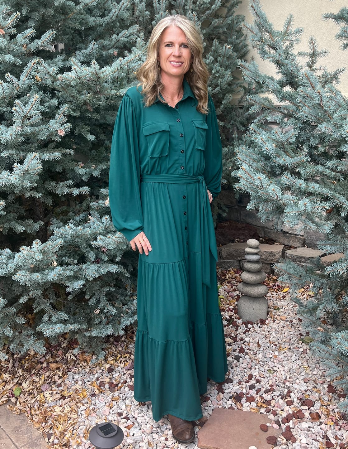 Customer photo review of Brigitte Brianna La La Maxi Dress