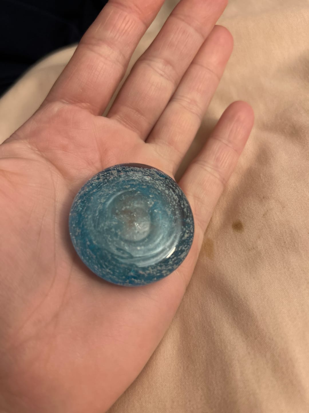Customer photo review of Soul Stones with Infused Cremation Ashes