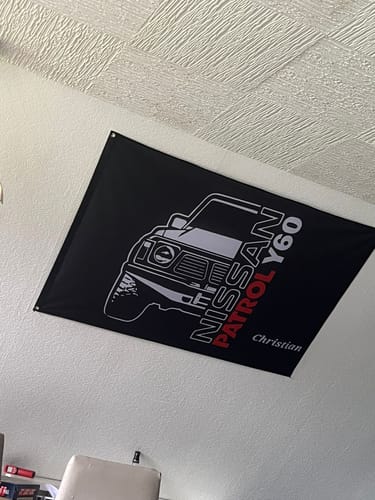 Customer photo review of Fahne inkl. Druck