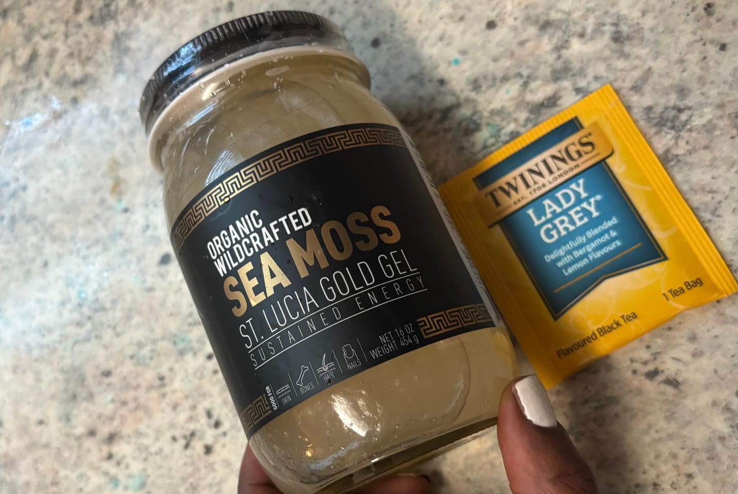 Customer photo review of St Lucia Gold Sea Moss Gel