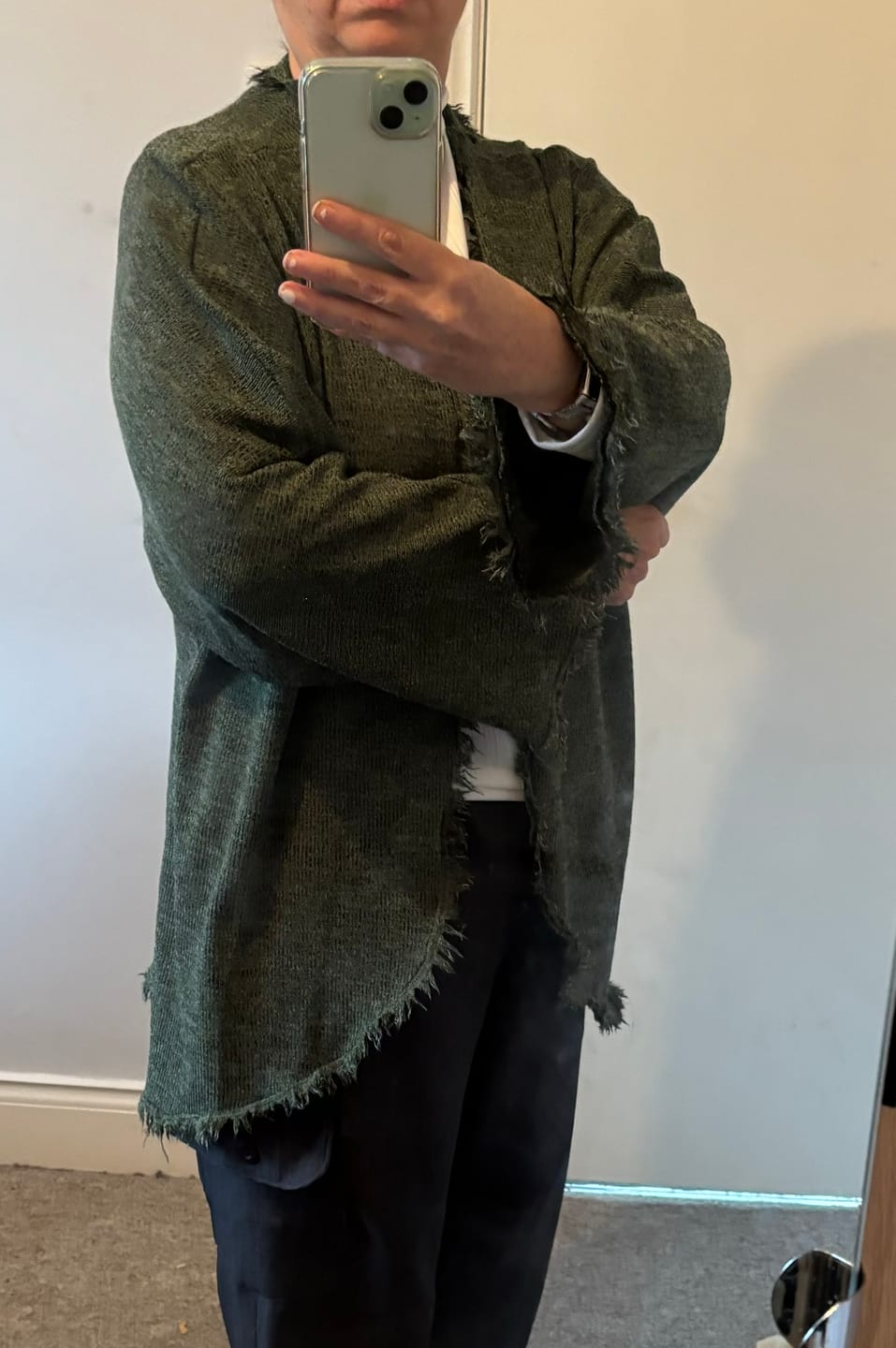 Customer photo review of Cardigan Knit Fabric