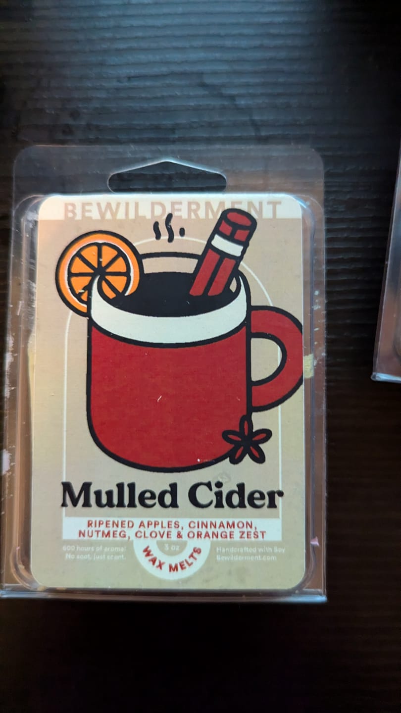 Customer photo review of Mulled Cider Wax Melts