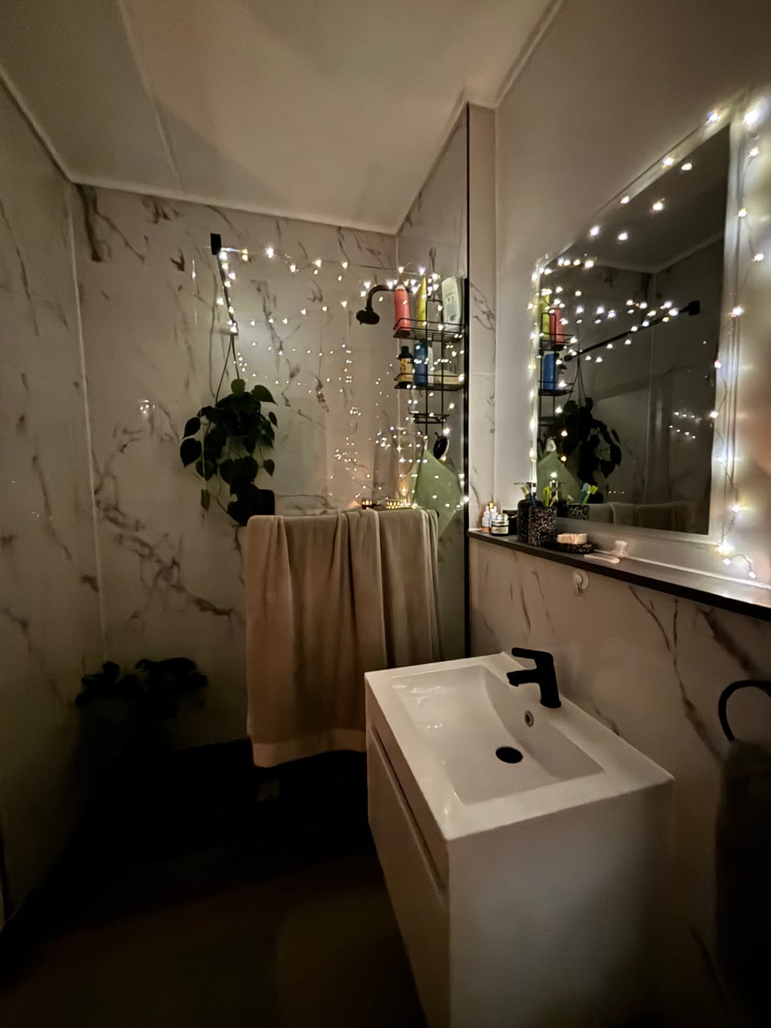 Customer photo review of Copper Wire Solar Fairy Lights