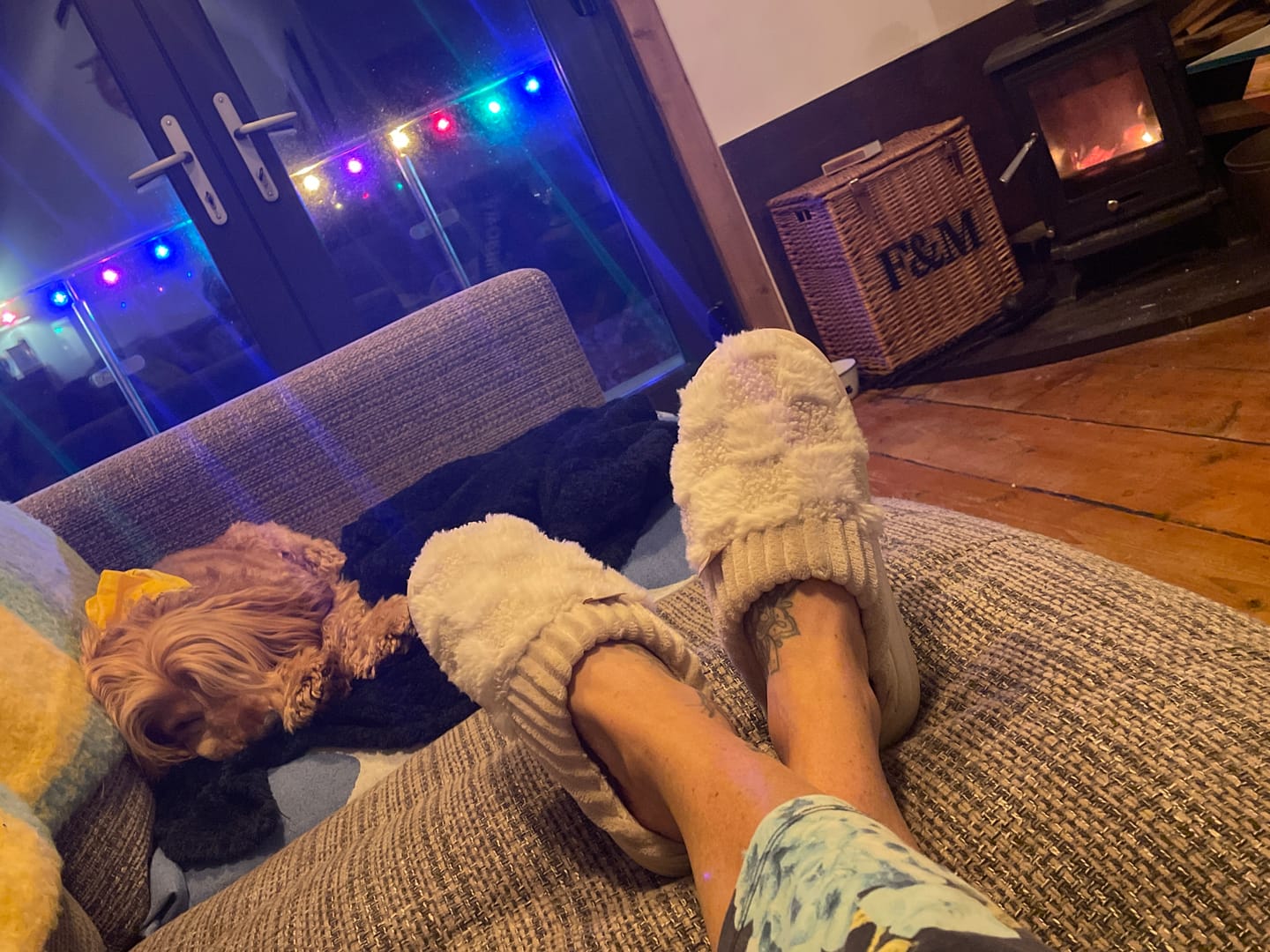 Customer photo review of Nordic Fluffy Slippers