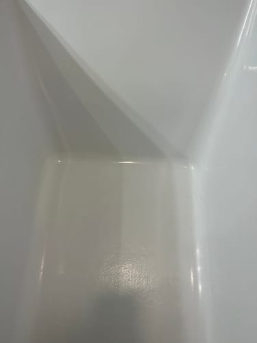 Customer photo review of Floor Crack Repair - Tub and Shower Repair Kit